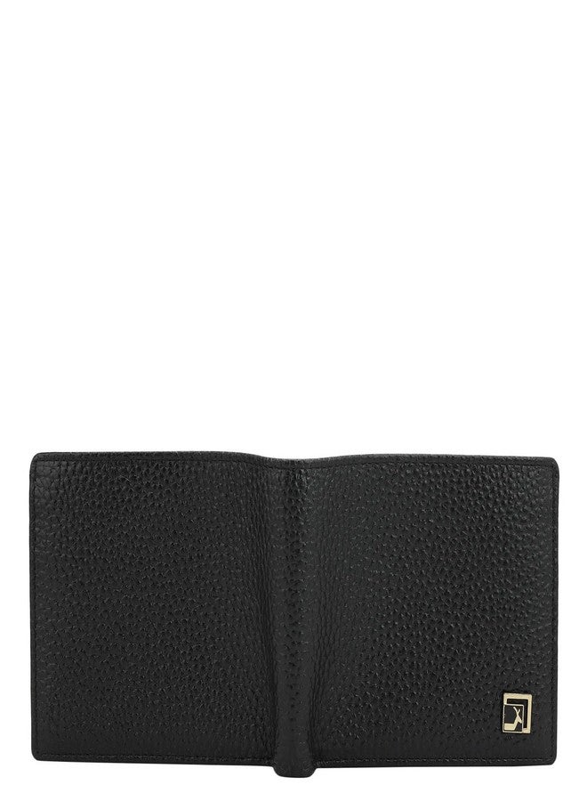 Da Milano RFID Protected Leather Wallet for Men with Card Slot - Black - Image 5